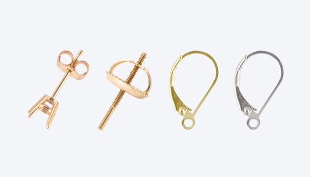 Earring Conversion, straight post, screw post, lever backs